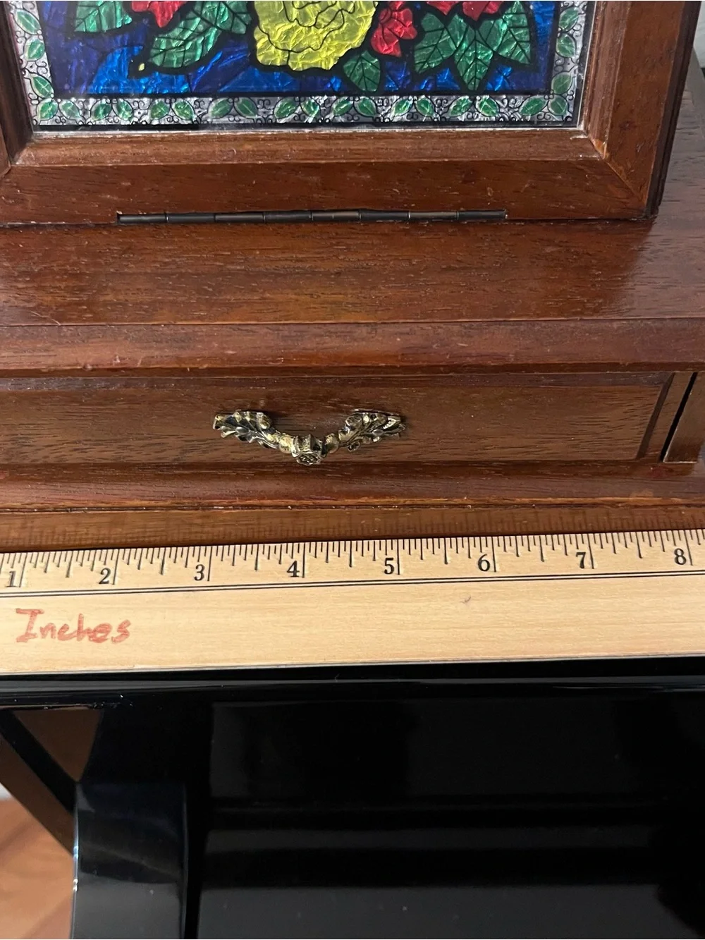 Vintage Toyo Wooden Musical Jewelry Box Made in Japan